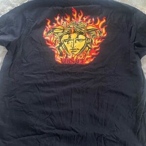 Versace Black Graphic Men's Shirt